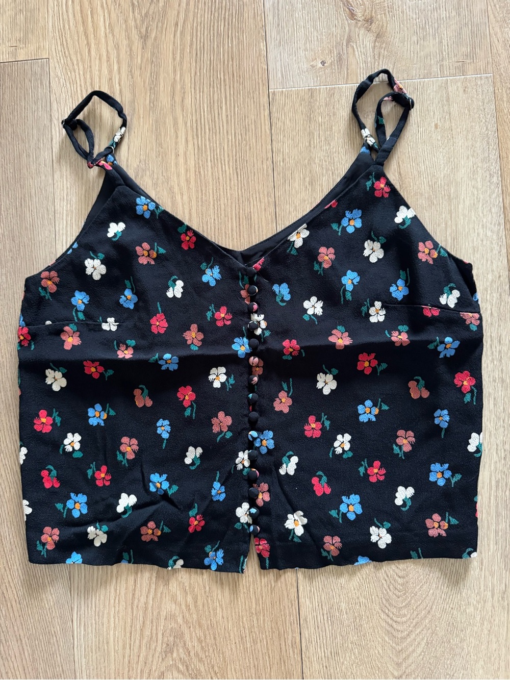 Madewell Floral Button Up Tank Top 8